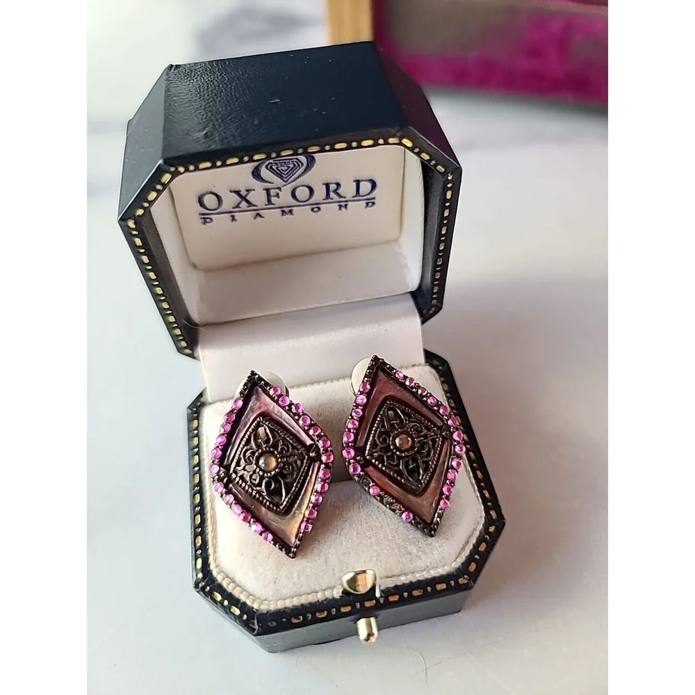Vintage Filigree Clip-on Earrings